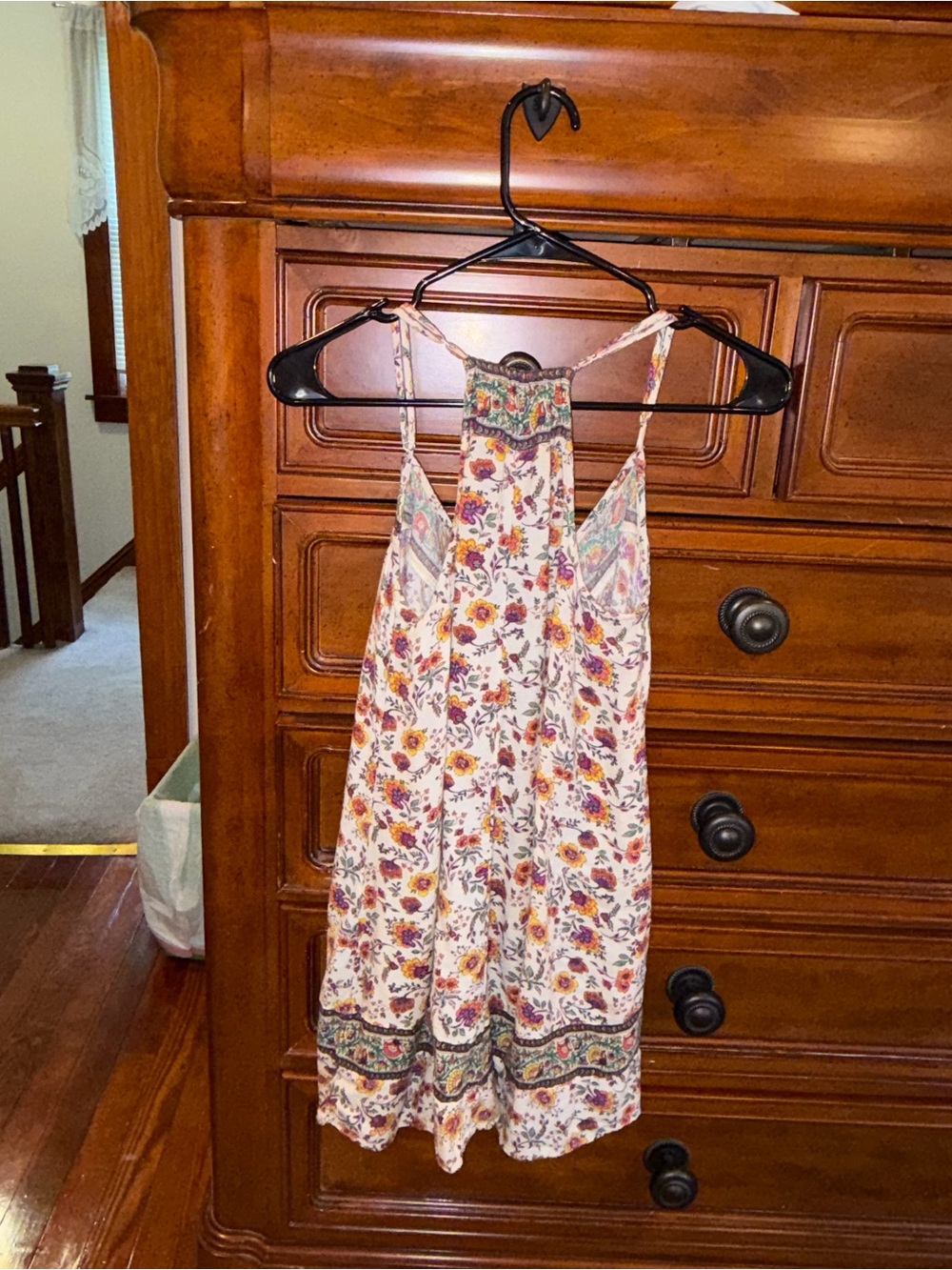American Eagle Outfitters Floral Boho Tank Top Size Small - Picture 2 of 6
